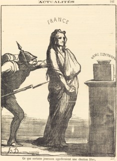 Ce que certains journaux appeleraient..., 1870. Creator: Honore Daumier.
