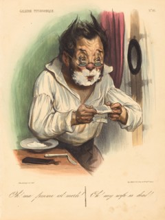 Oh! ma femme est morte!, 1836. Creator: Honore Daumier.