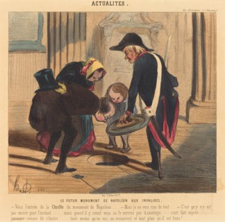 Le Futur monument de Napoléon aux Invalides, 1842. Creator: Honore Daumier.