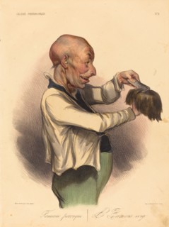 Fameuse perruque, 1836. Creator: Honore Daumier.