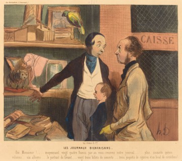 Les Journaux bienfaisans, 1842. Creator: Honore Daumier.