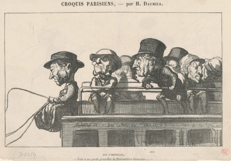 Sur l'Imperiale, 19th century. Creator: Honore Daumier.