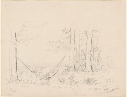 Camp, 1862. Creator: James Wells Champney.