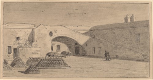Fort Marion, Florida, c. 1874. Creator: James Wells Champney.