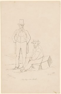 Mr. Way and Mr. Booth, 1862. Creator: James Wells Champney.