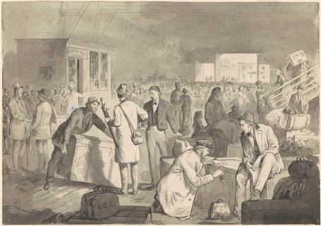 Customs Shed, 1875-1876. Creator: James Wells Champney.