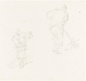 Two Chinese Laborers, c. 1838. Creator: George Chinnery.