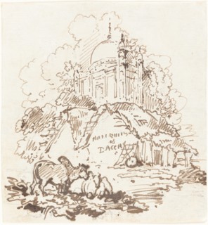 Antiquities of Dacca, 1814/1827. Creator: George Chinnery.