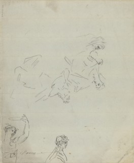 Figure Studies [verso]. Creator: Giovanni Battista Cipriani.