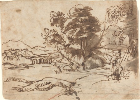 River Landscape, c. 1635/1638. Creator: Claude Lorrain.