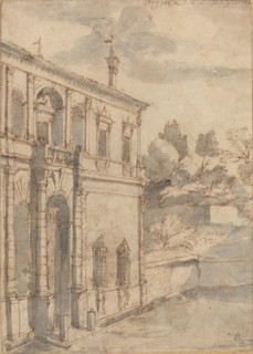 Villa di Papa Giulio, c. 1635. Creator: Claude Lorrain.