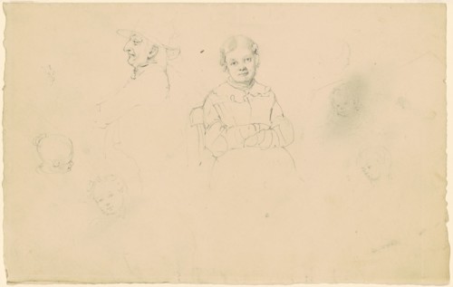 Studies of Figures, c. 1836-1843. Creator: James Goodwyn Clonney.