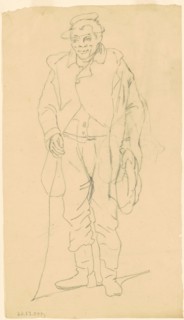 African-American Figure, c. 1840-1850. Creator: James Goodwyn Clonney.