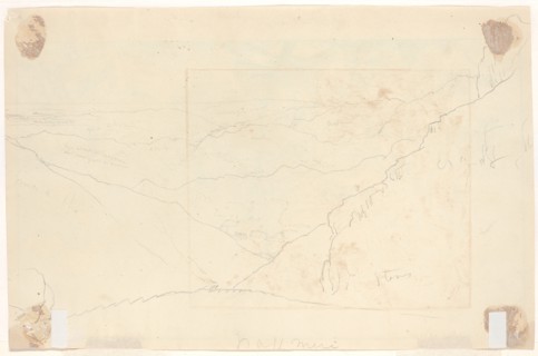 Mountain Landscape [verso], c. 1828. Creator: Thomas Cole.