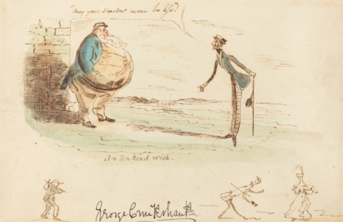 An Unkind Wish, c. 1833. Creator: George Cruikshank.