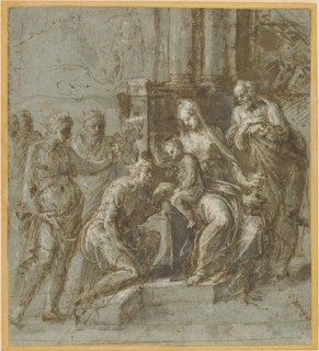 The Adoration of the Magi, c.1525. Creator: Biagio Pupini.