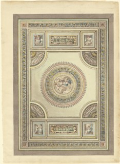 An Ornate Ceiling with an Allegory of Spring, 1790/1815. Creator: Giacomo Antonio Domenico Quarenghi.