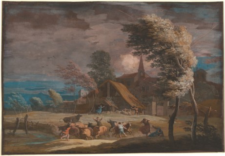 A Stormy Landscape, c. 1725. Creator: Marco Ricci.