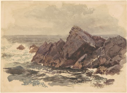Seascape with Rocks, c. 1890s. Creator: William Trost Richards.