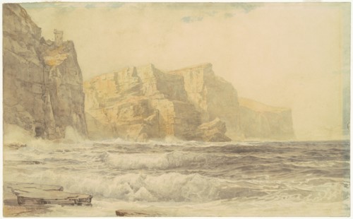 Baldart Castle, Kilkee, County Clare, Ireland, 1892. Creator: William Trost Richards.