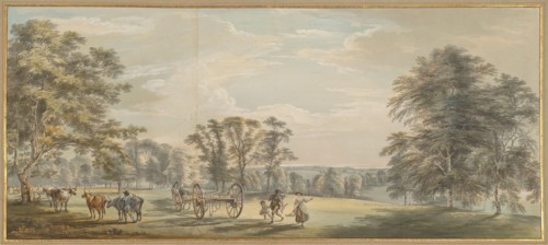 Dawn in Luton Park, 1763/1765. Creator: Paul Sandby.