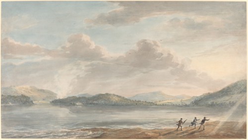 The Tide Rising at Briton Ferry, 1773. Creator: Paul Sandby.