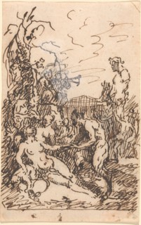 Satyrs and Nymphs, c. 1765. Creator: Martin Johann Schmidt.