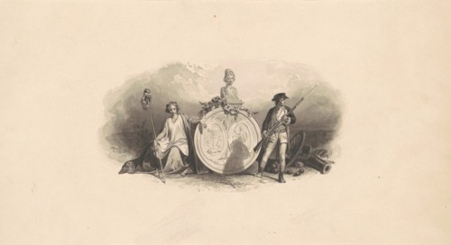 Design for an Emblem of the State of South Carolina, c. 1860. Creator: Christian Schussele.