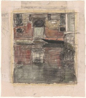 Reflections, Venetian Canal, c. 1900-1920. Creator: Eugene Laurent Vail.