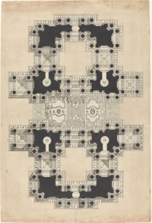 Plan for a Decorated Ceiling, c. 1750. Creator: Pierre Varin.