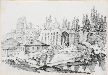 Ruins of the Imperial Palaces on the Palatine Hill, 1744/1750. Creator: Joseph-Marie Vien the Elder.