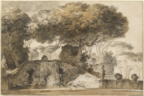 Park of an Italian Villa, 1774/1775. Creator: Francois-Andre Vincent.