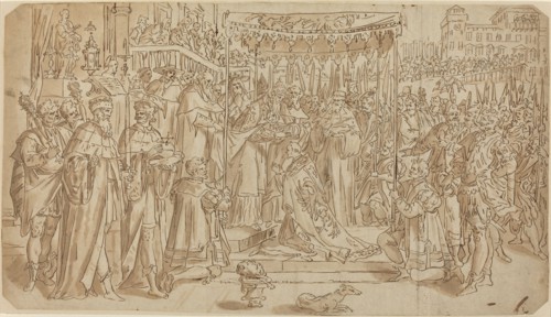 Coronation of the Emperor. Creator: Vos, Maarten de, after.