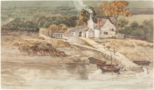 Landing Place near Tintern Abbey, probably c. 1802. Creator: James Ward.