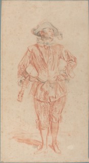 Mezzetin, c. 1716. Creator: Jean-Antoine Watteau.