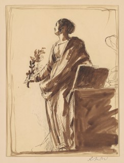 Study for "War and Peace", c. 1836. Creator: Robert Walter Weir.