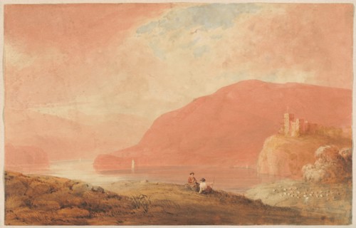 Castle on a River, early 19th century. Creator: Robert Walter Weir.