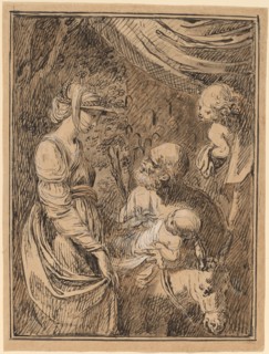 The Flight into Egypt, c. 1800. Creator: Benjamin West.