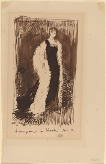 Arrangement in Black - No.3, 1881. Creator: James Abbott McNeill Whistler.