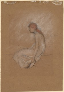 Seated Woman with Red Hair, 1870/1873. Creator: James Abbott McNeill Whistler.