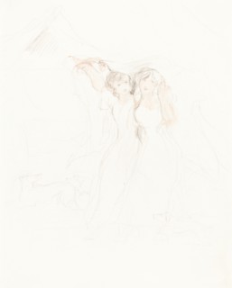 Two Girls under a Cloak. Creator: David Wilkie.