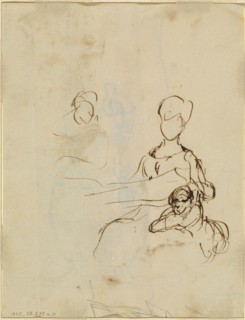 Study of a Mother and Child [verso]. Creator: David Wilkie.