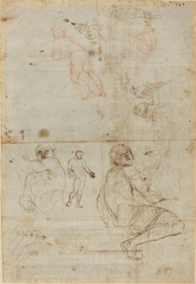 Figures from the Farnese Palace and from Life, c. 1710. Creator: Gaspar van Wittell.