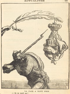 La paix a tout prix, 1870. Creator: Honore Daumier.