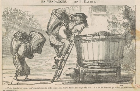 En vendanges, 19th century. Creator: Honore Daumier.