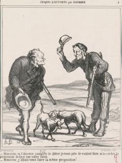 Monsieur, vu l'absence complète ..., 19th century. Creator: Honore Daumier.