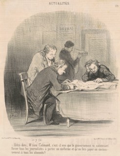 Dites donc, M'sieu Colimard ..., 1850. Creator: Honore Daumier.