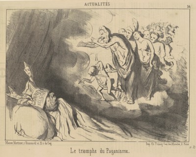 Le triomphe du paganisme, 19th century. Creator: Honore Daumier.