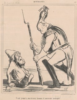 Usant jusqu'a son dernier homme et son dernier mousquet, 19th century.  Creator: Honore Daumier.
