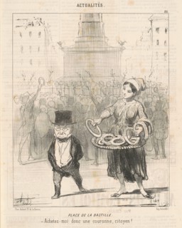 Place de la Bastille, 1850.  Creator: Honore Daumier.